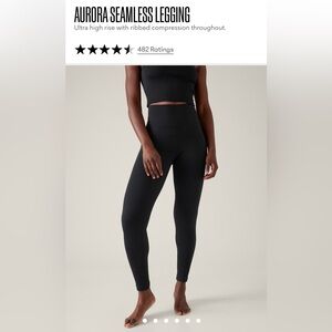 ATHLETA - AURORA SEAMLESS LEGGING - Color: Black